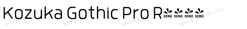 Kozuka Gothic Pro R字体转换